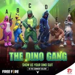 GTA 5 Mods Free Fire The Dino Gang Full Bundle