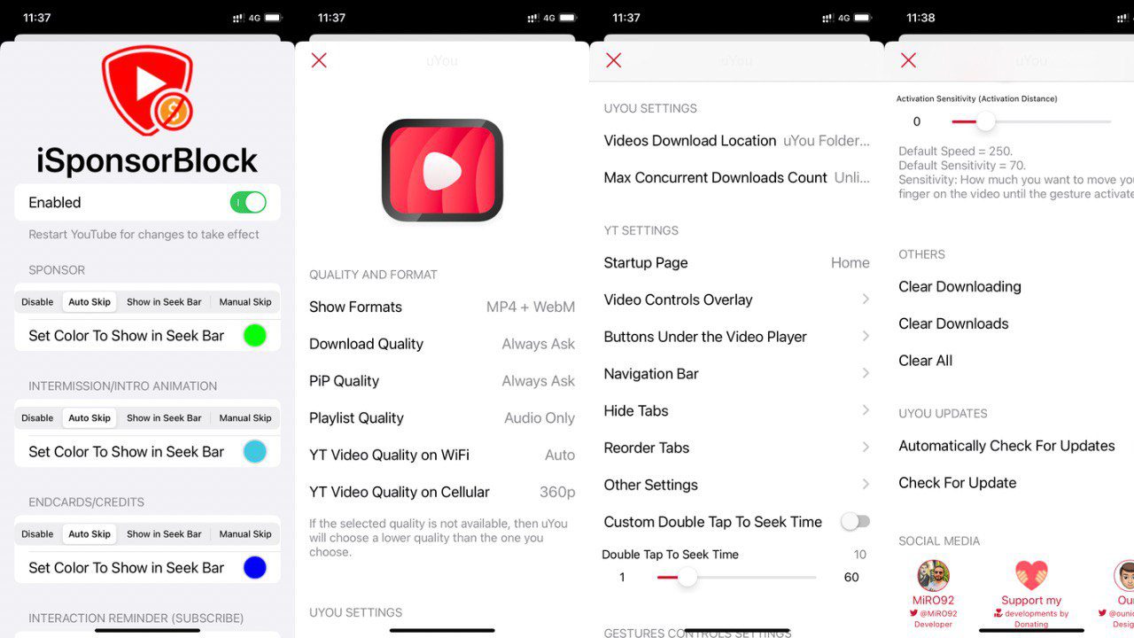 Download YouTube uYou+ IPA Tweek Latest Version