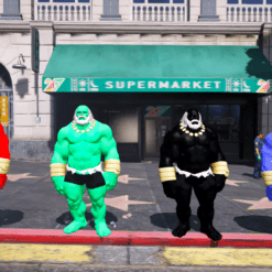 GTA 5 Mods Colourful Father Hulk Combo Pack