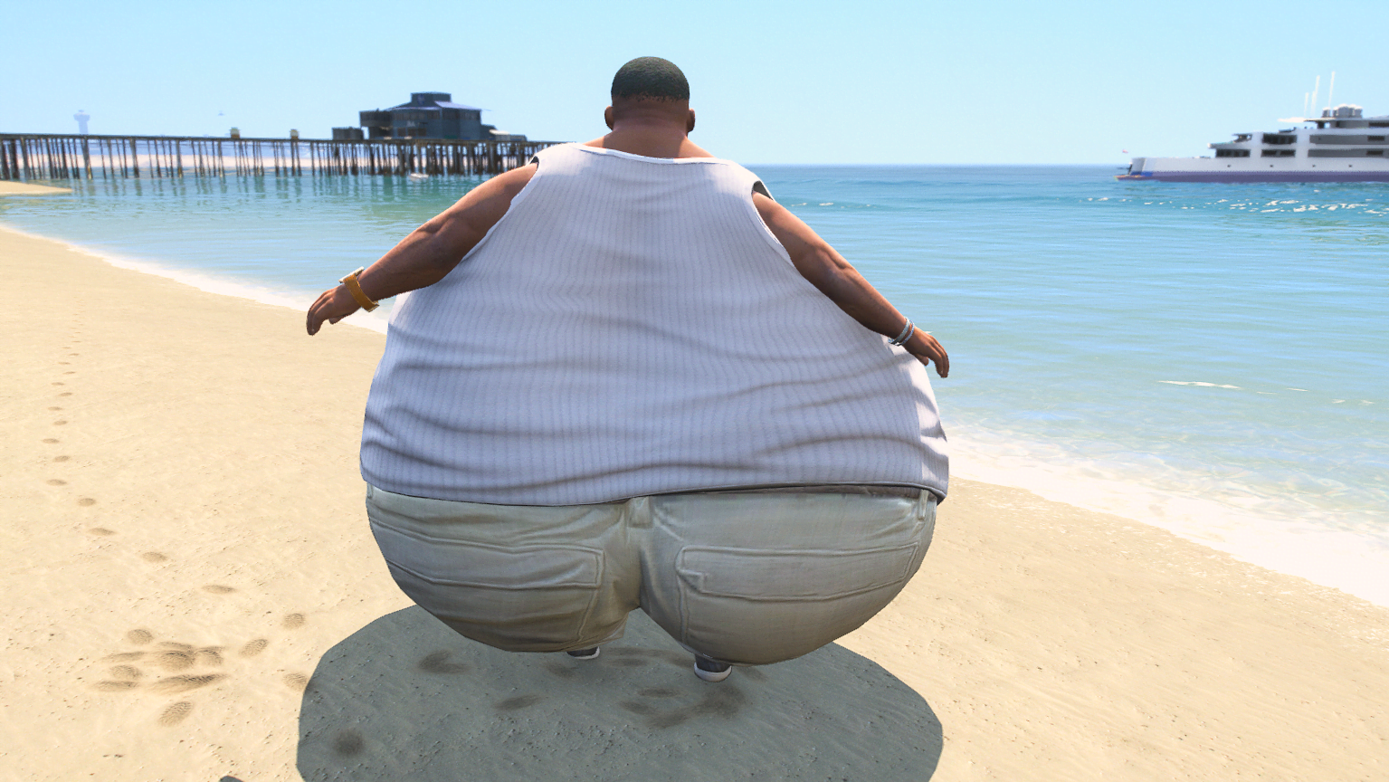 GTA 5 Mods Big Fat Franklin Addon Ped