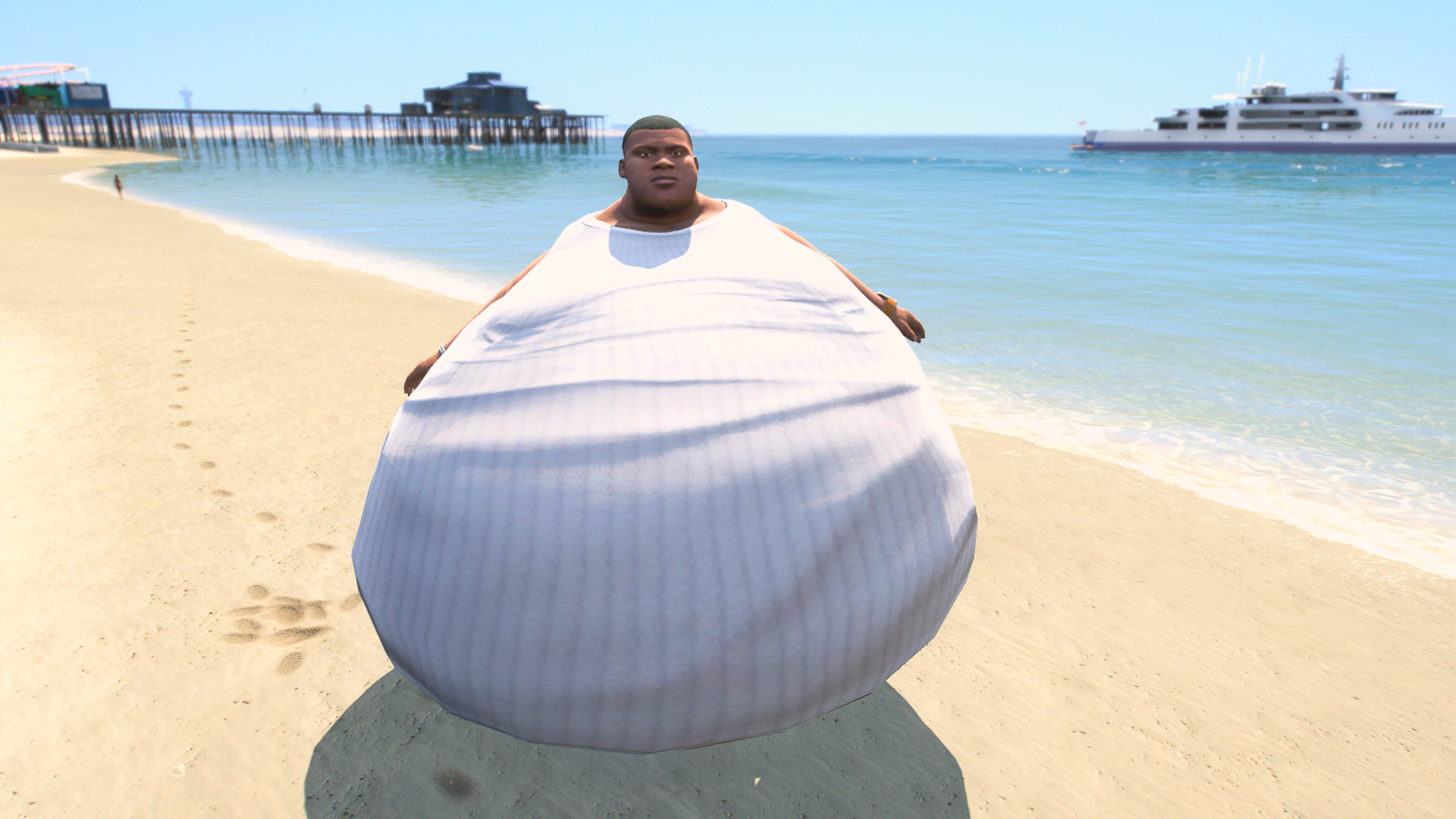 GTA 5 Mods Big Fat Franklin Addon Ped