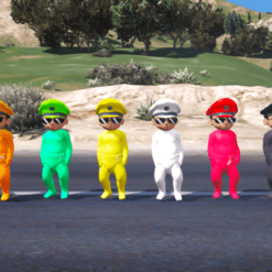 GTA 5 Mods Colourful Baby Little Singham 10 Ped Combo Pack