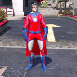 GTA 5 Mods Superhero in Ropehero Addon Ped