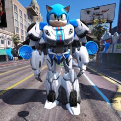 GTA 5 Mods Transformers Sonic Level 5 Addon Ped