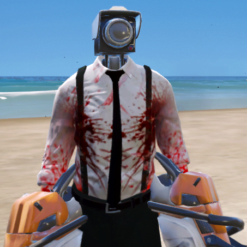 GTA 5 Mods Chainsaw Cameraman Addon Ped