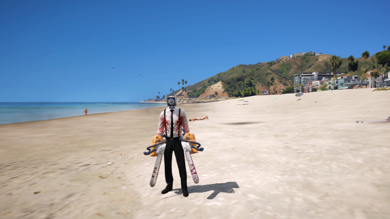 GTA 5 Mods Chainsaw Cameraman Addon Ped