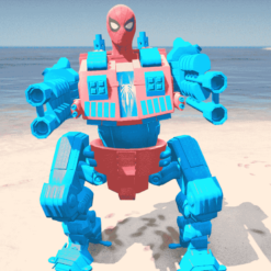 GTA 5 Mods Spiderman Robot Addon Ped (Lv7)