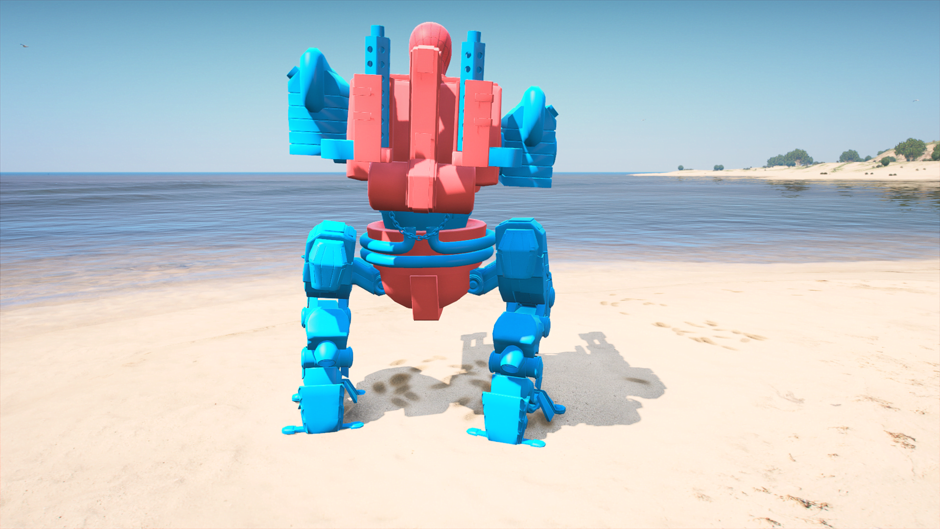 GTA 5 Mods Spiderman Robot Addon Ped (Lv7)