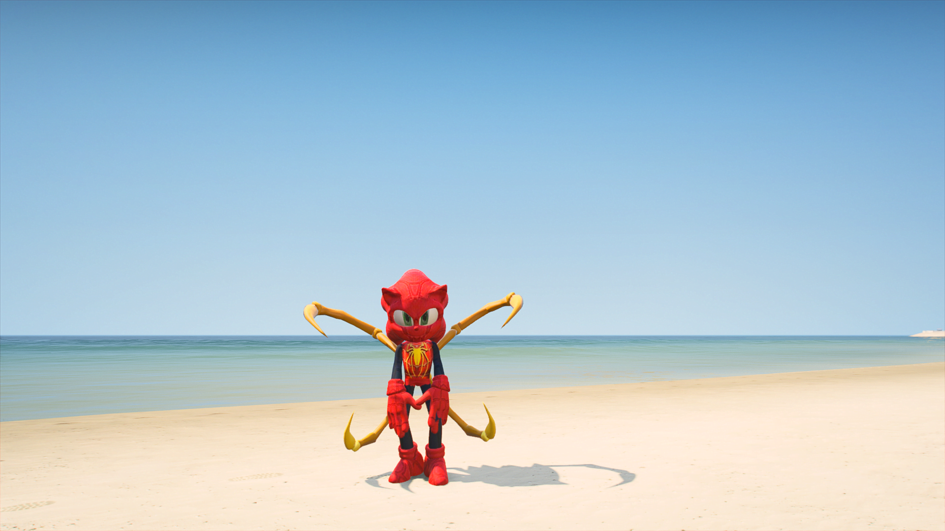 GTA 5 Mods Spider Sonic Addon Ped