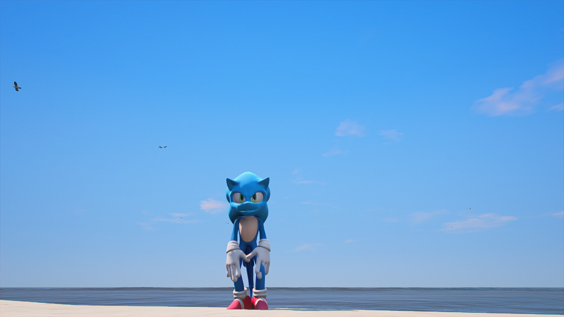 GTA 5 Mods Shark Sonic Addon Ped (V2)