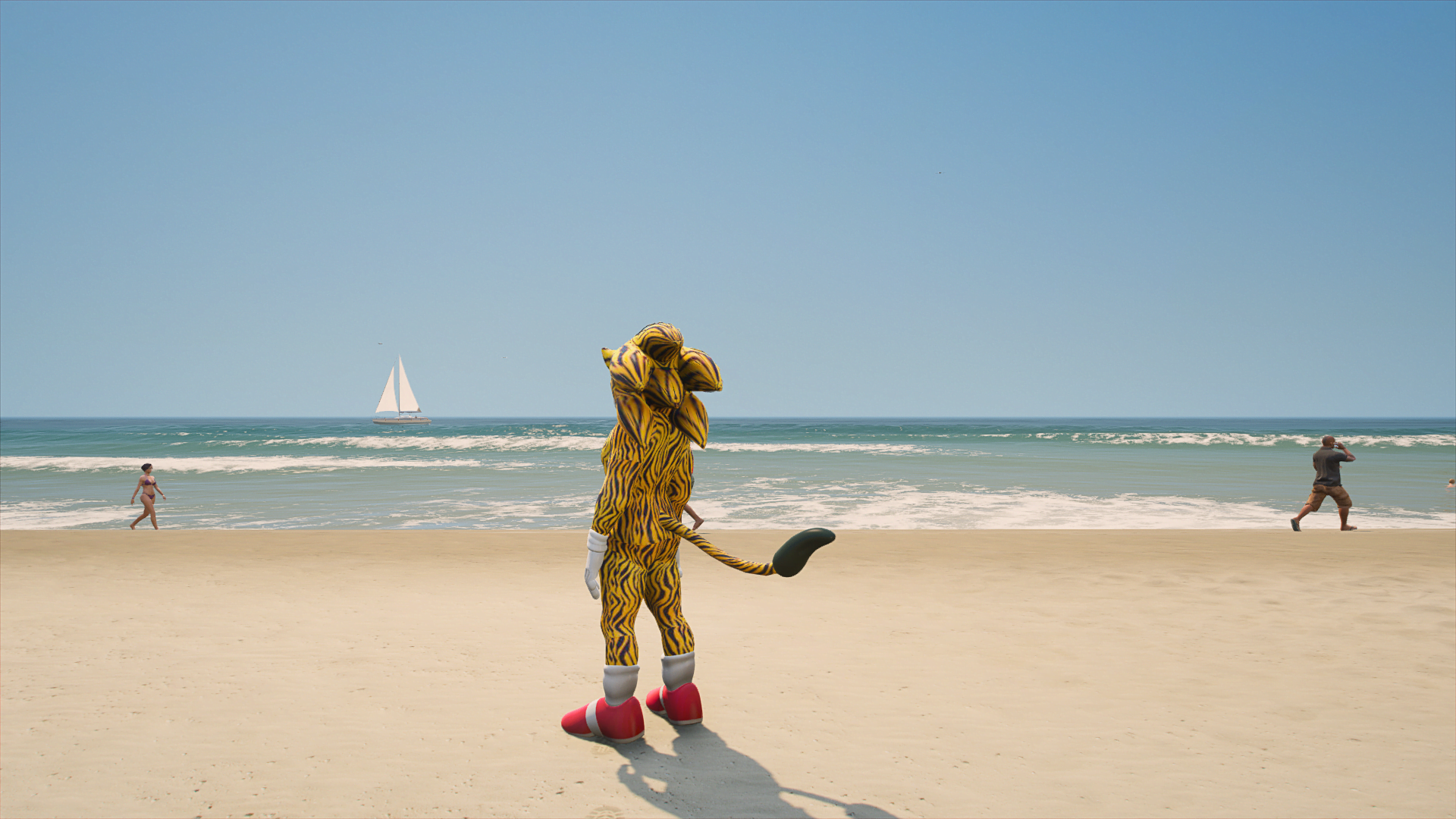 GTA 5 Mods Tiger Sonic Addon Ped