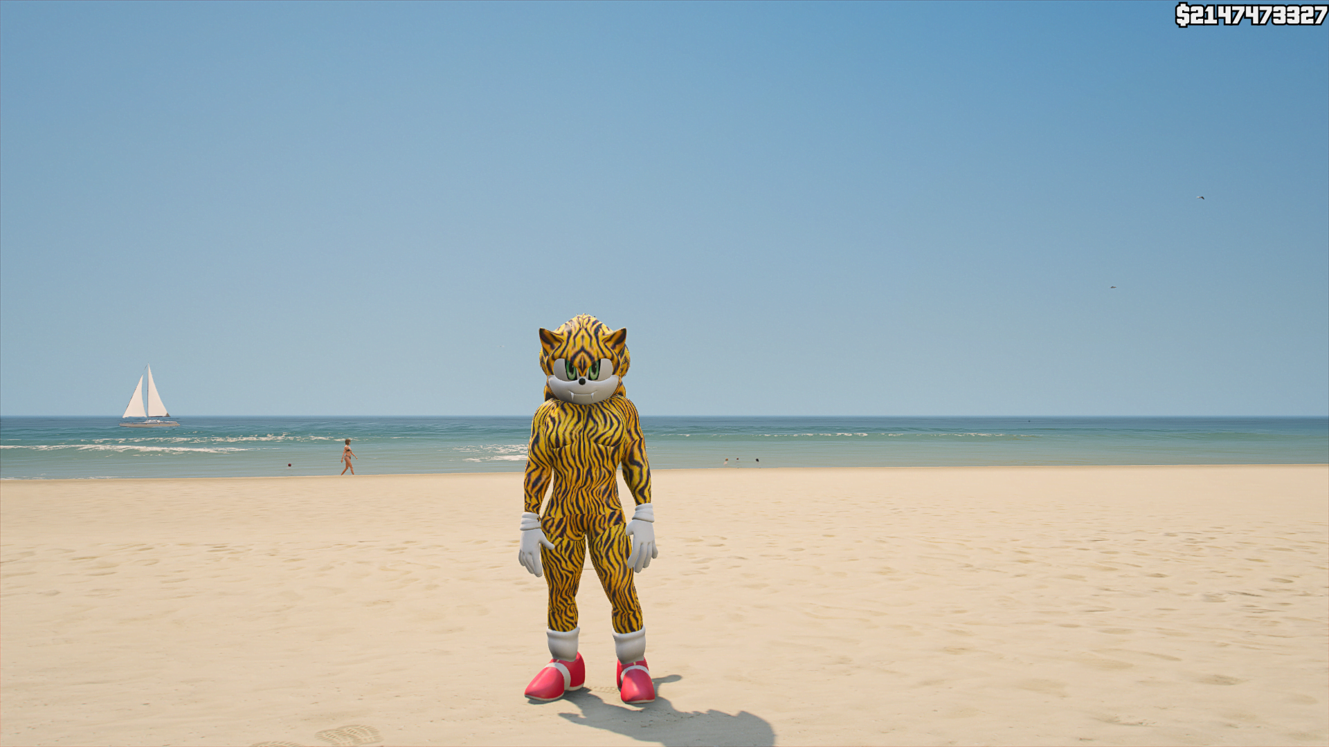 GTA 5 Mods Tiger Sonic Addon Ped