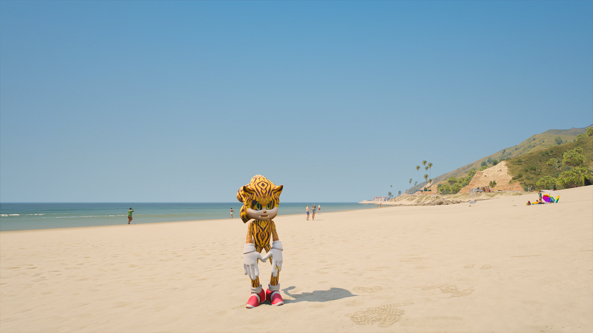 GTA 5 Mods Tiger Sonic Addon Ped