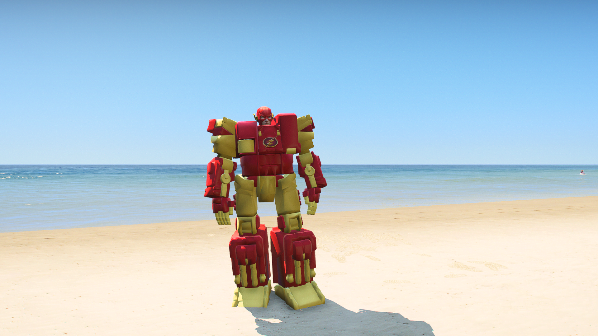 GTA 5 Mods Robot Flash Addon Ped