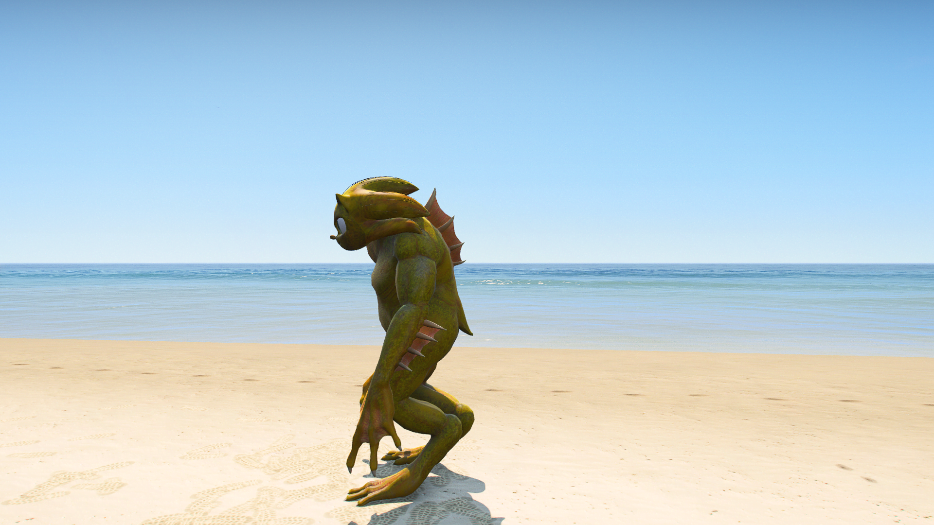 GTA 5 Mods Sonic the Monster Frog Addon Ped