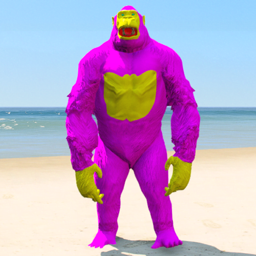 GTA 5 Mods Pink Gorilla Addon Ped
