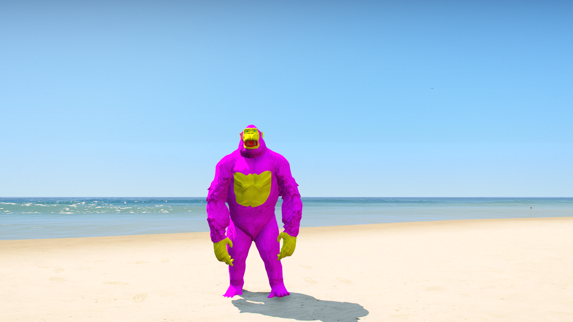 GTA 5 Mods Pink Gorilla Addon Ped