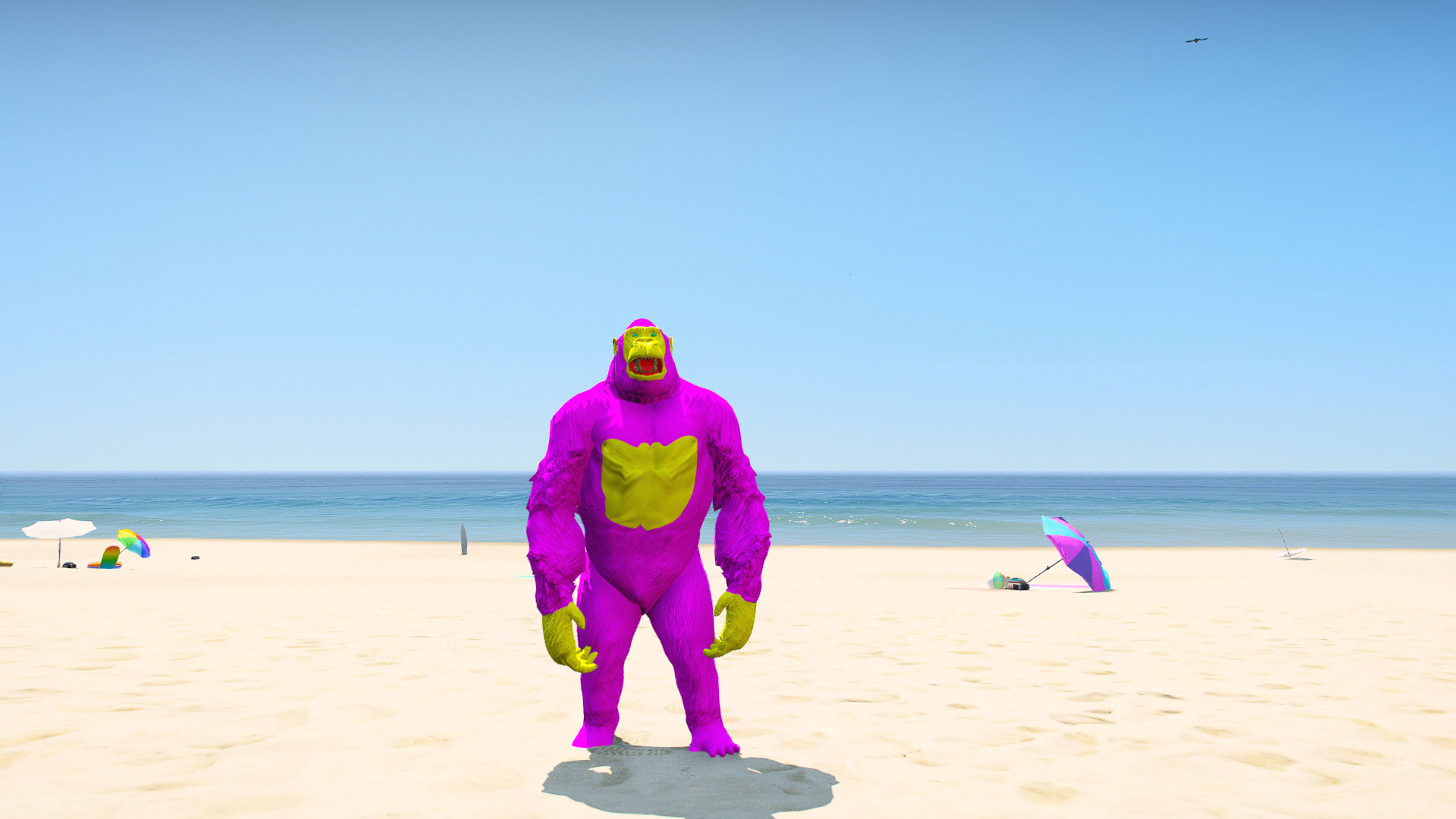 GTA 5 Mods Pink Gorilla Addon Ped