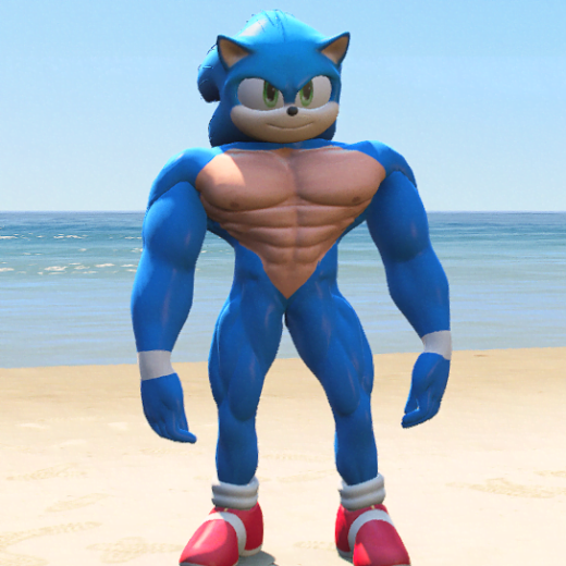 GTA 5 Mods Muscular Sonic Addon Ped
