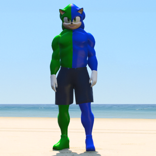 GTA 5 Mods Sonic the Bodybuilder Addon Ped