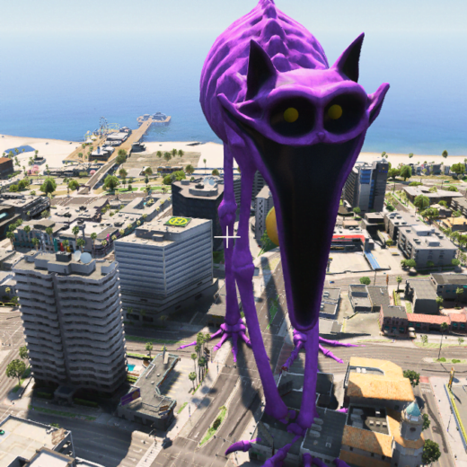 GTA 5 Mods Giant Monster CatNap Addon Ped