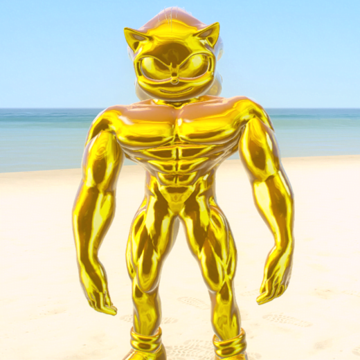 GTA 5 Mods Gold Muscular Sonic Addon Ped