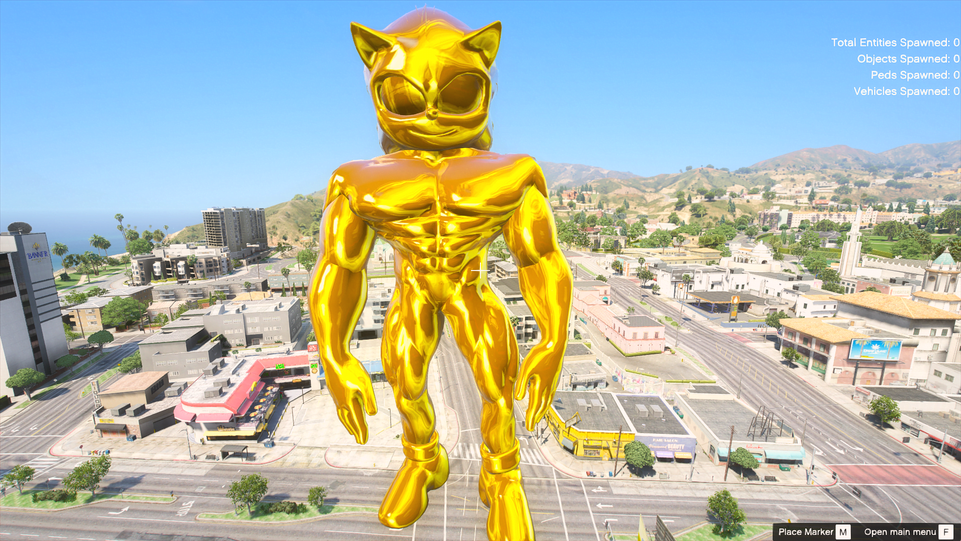 GTA 5 Mods Gold Muscular Sonic Giant Addon Ped