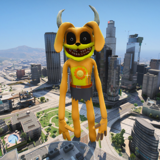 GTA 5 Mods Giant Monster DogDay Addon Ped