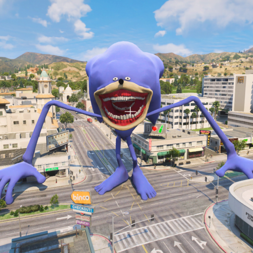 GTA 5 Mods SHIN SONIC Tapes Giant Addon Ped