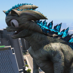 GTA 5 Mods Godzilla Sonic Addon Ped