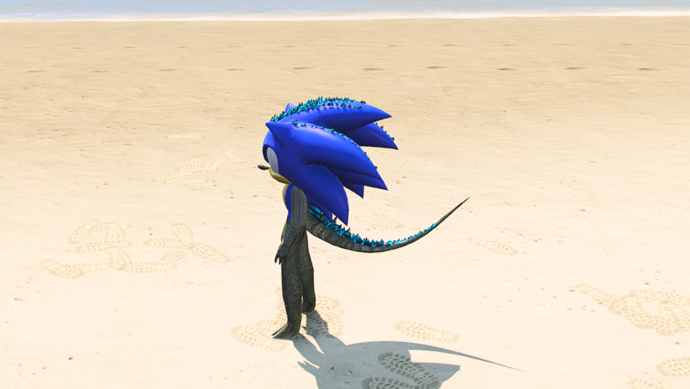 GTA 5 Mods Godzilla Sonic Addon Ped