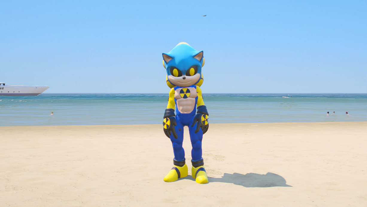 GTA 5 Mods NUCLEAR SONIC Addon Ped