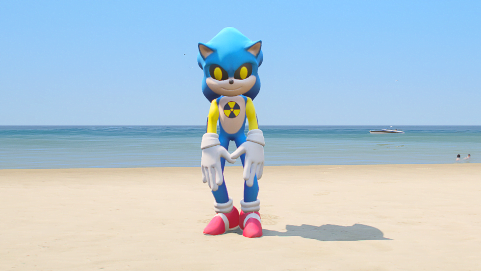 GTA 5 Mods NUCLEAR SONIC Addon Ped