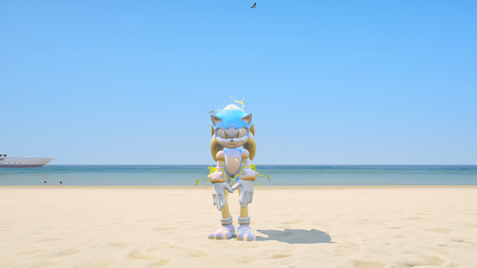 GTA 5 Mods Electric Sonic Addon Ped