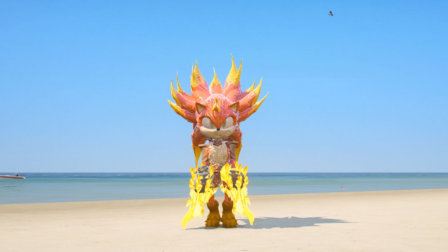 GTA 5 Mods Fire Sonic Addon Ped