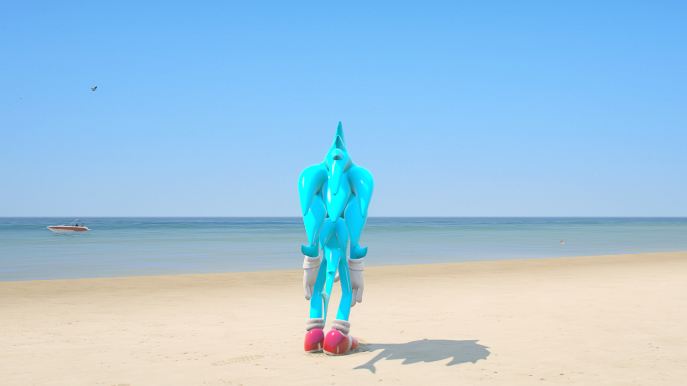 Download GTA 5 Mods Sonic Fish Addon Ped