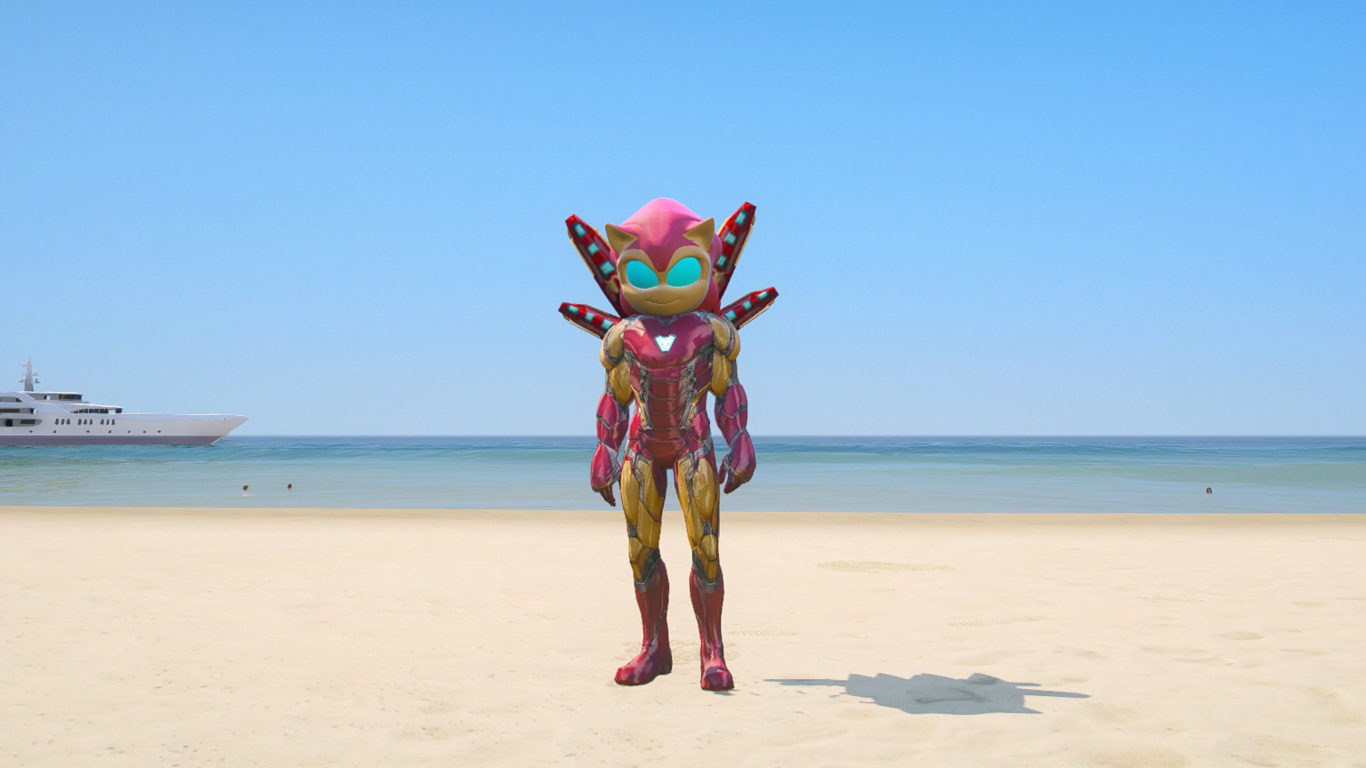GTA 5 Mods Sonic Iron Man
