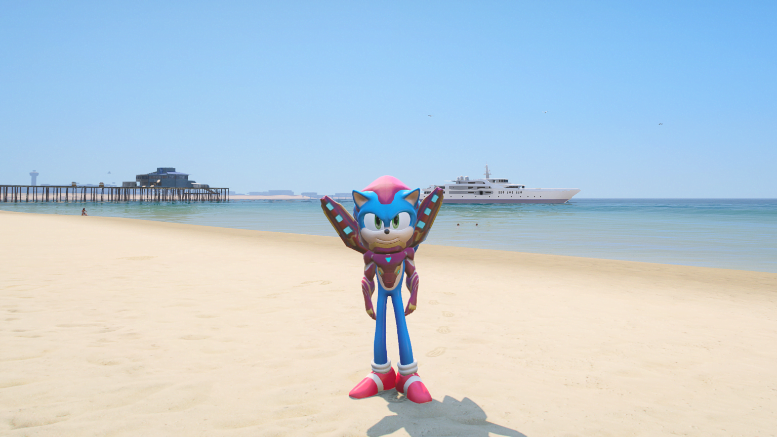 GTA 5 Mods Sonic Iron Man