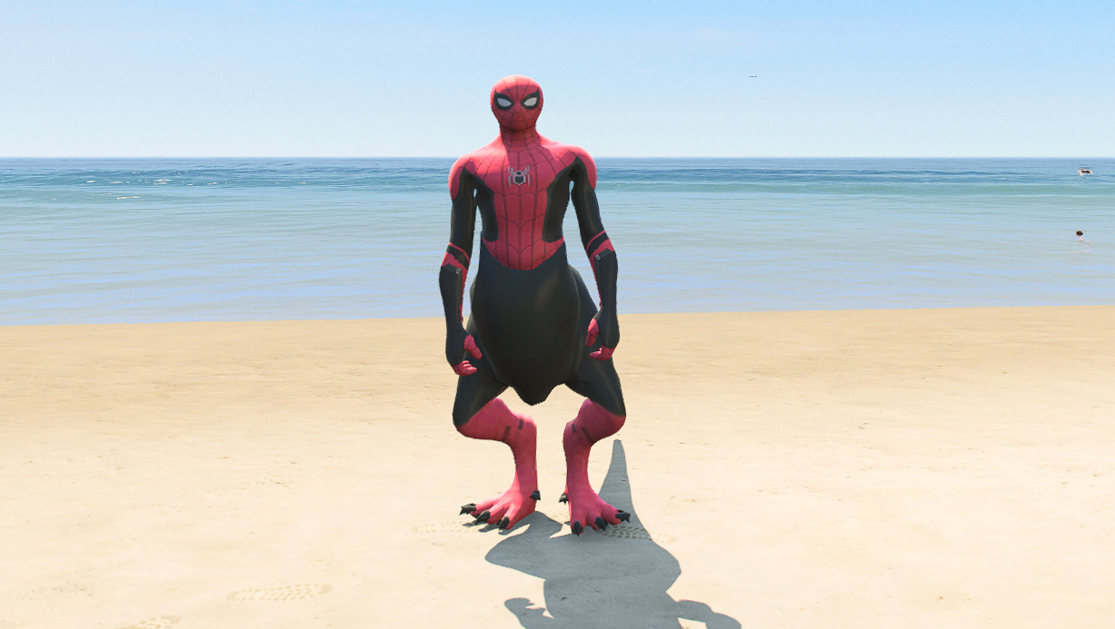 GTA 5 Mods Dinosaur Spiderman