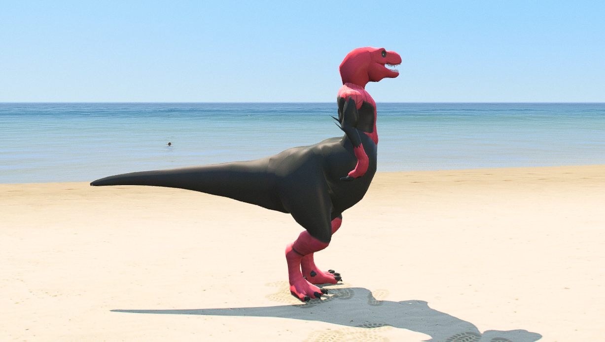 GTA 5 Mods Dinosaur Spiderman