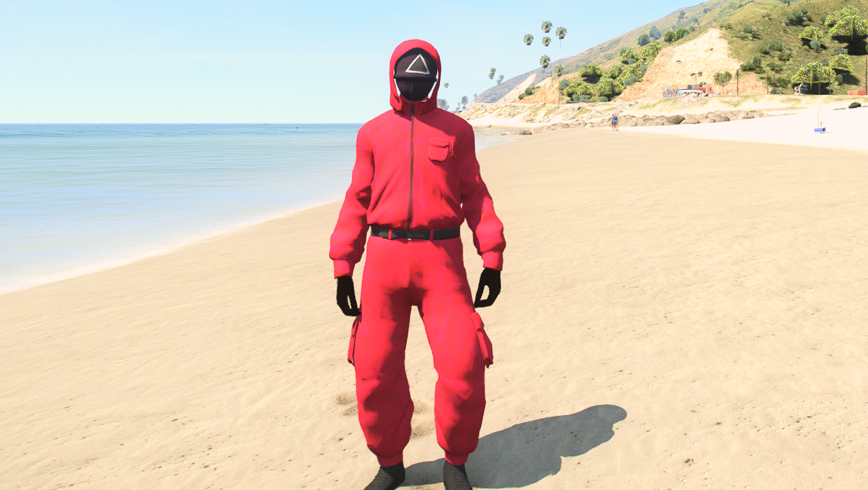 GTA 5 Mods Squid Game Triangle Soldier