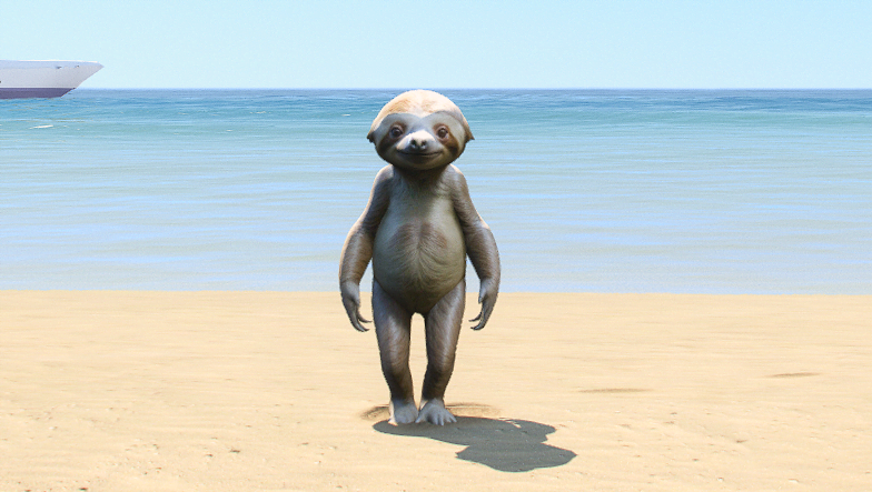 GTA 5 Mods Sloth Addon Ped