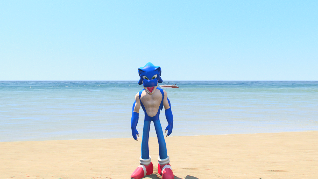 GTA 5 Mods T-Rex Sonic