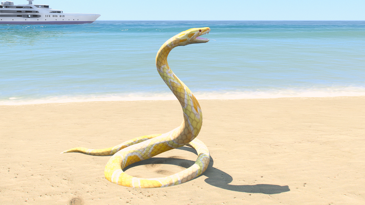 GTA 5 Mods Python Snake Addon Ped