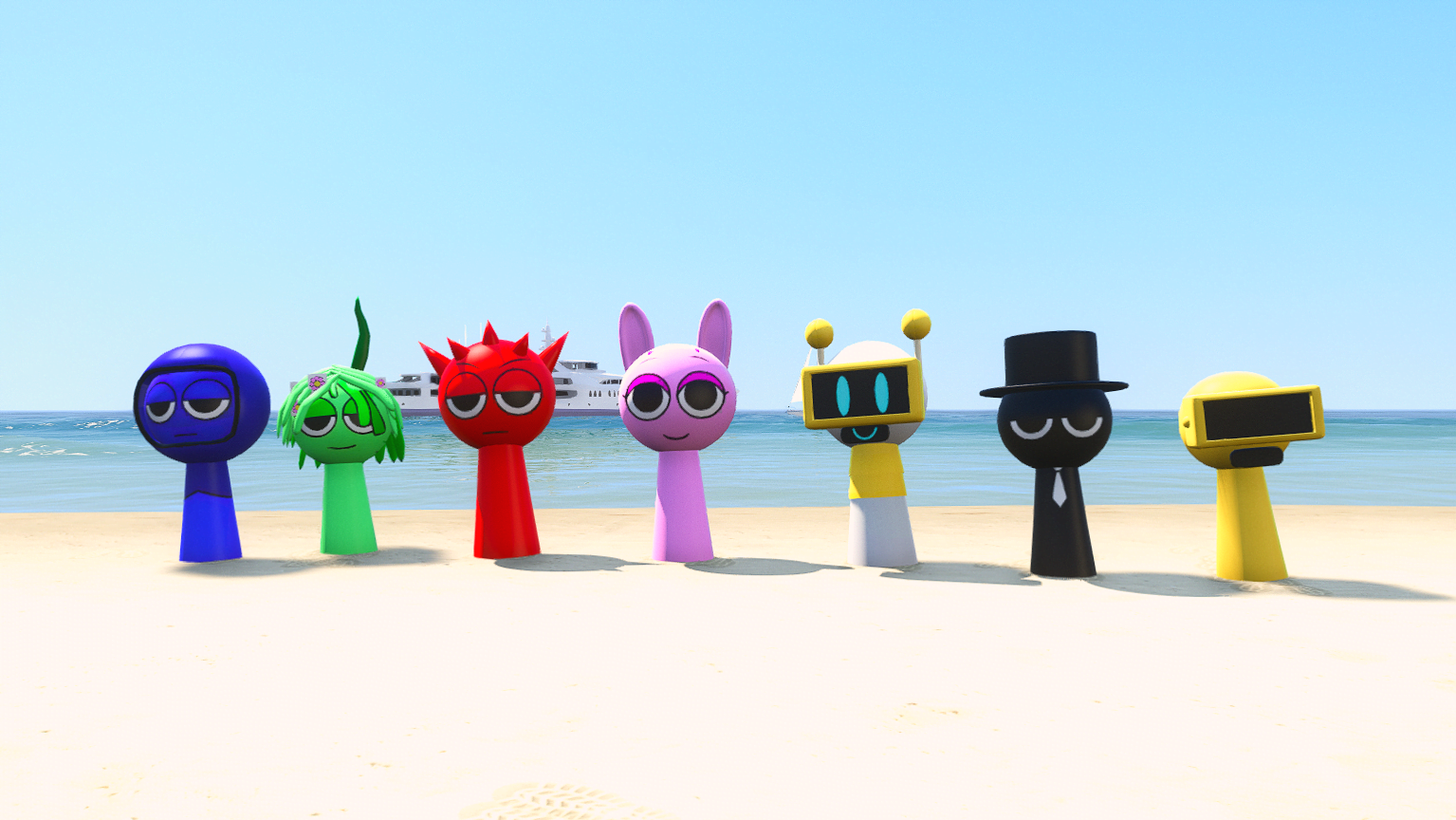 GTA 5 Mods Sprunki 22 Character Pack