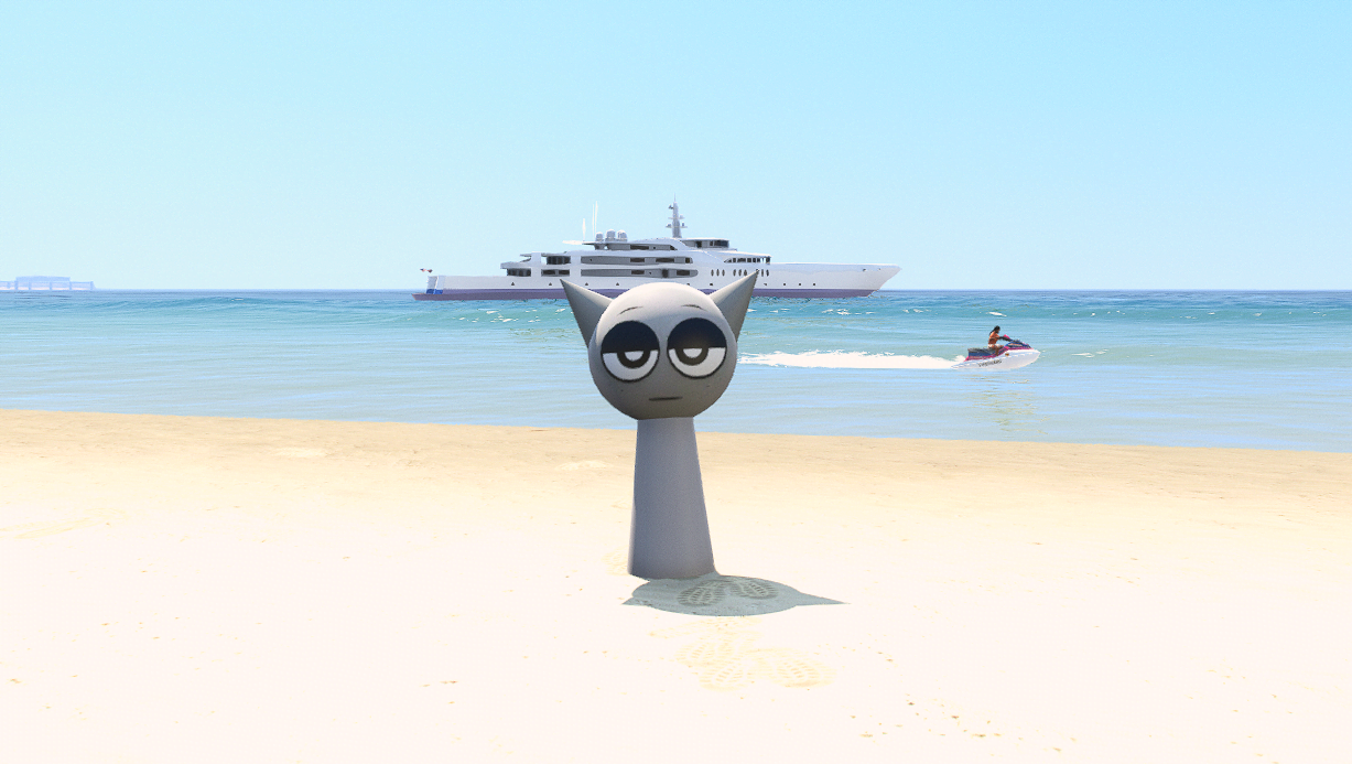 GTA 5 Mods Gray Sprunki Addon Ped