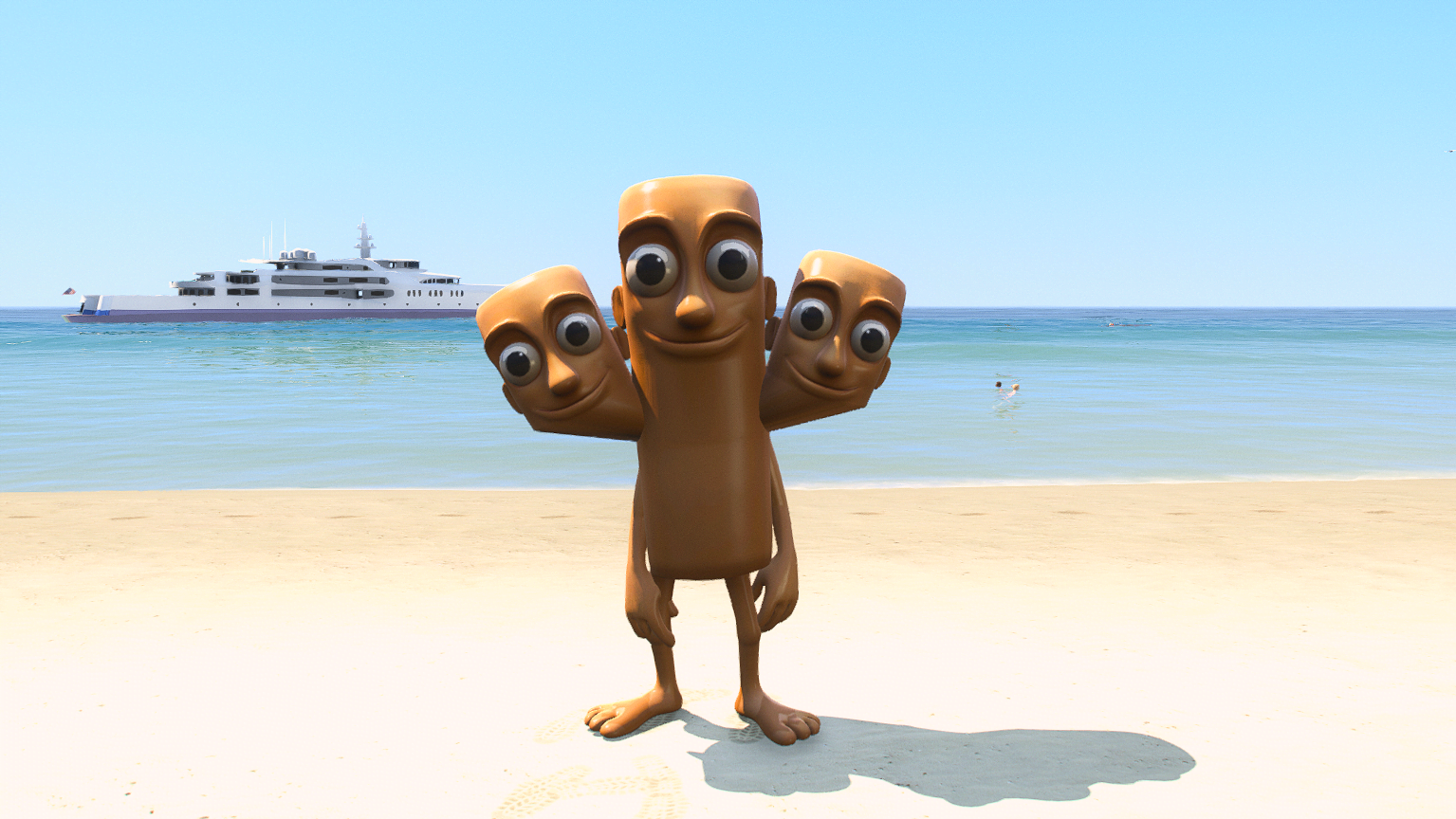 GTA 5 Mods 3 Head Tung Tung Sahur Italian Brainrot