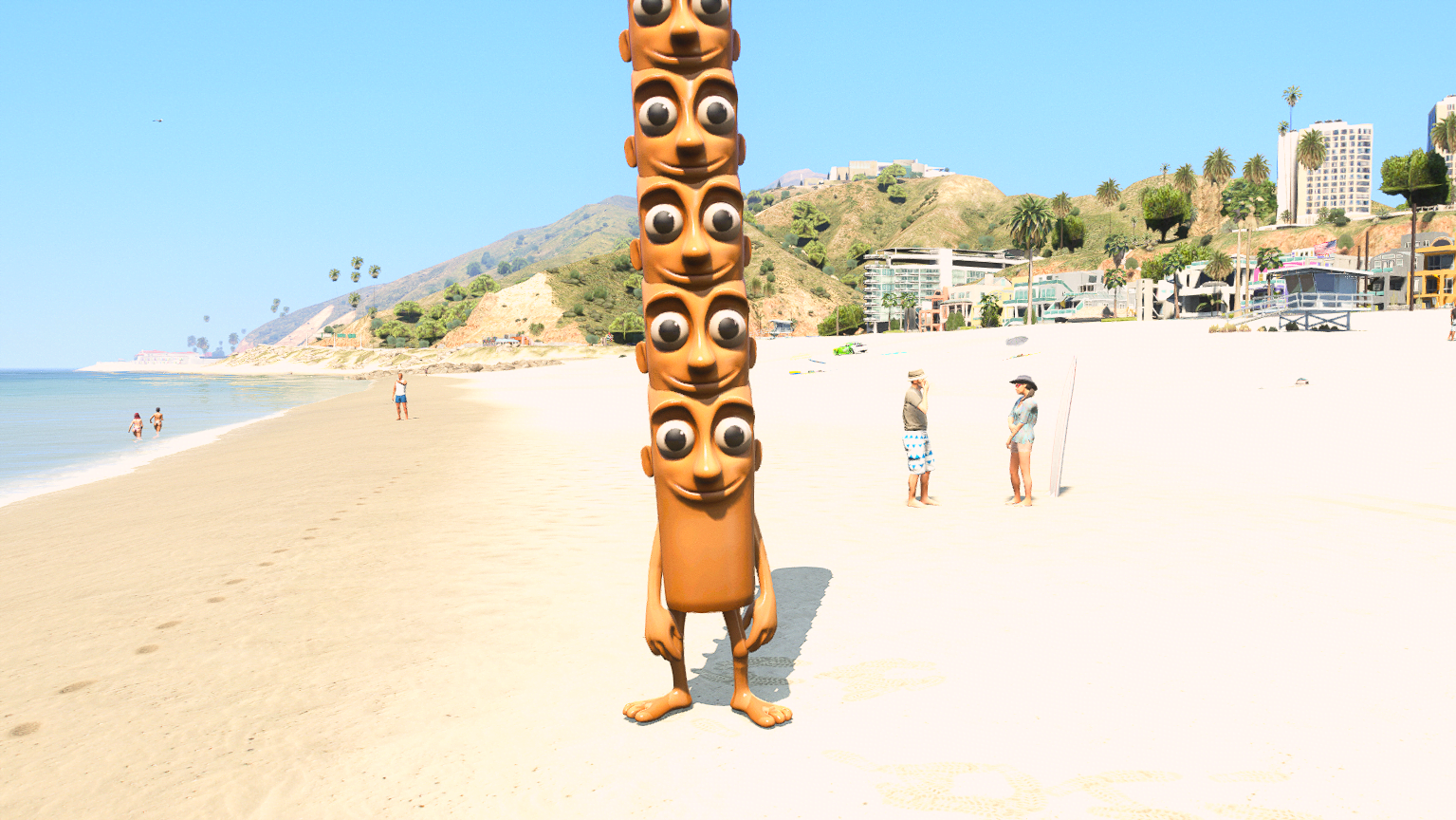 GTA 5 Mods 9 Head Tung Tung Sahur Italian Brainrot