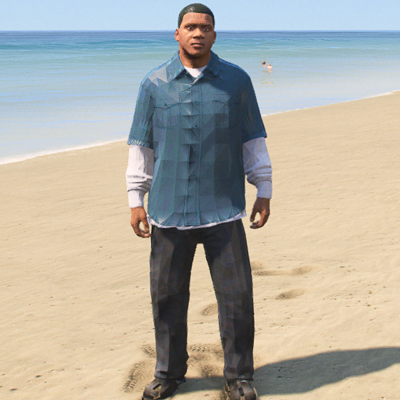 GTA 5 Mods Pixelated Franklin 1