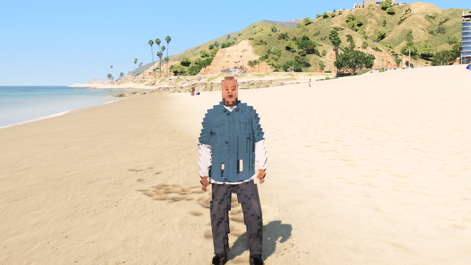 GTA 5 Mods Pixelated Franklin 4